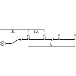 Konstsmide Mini LED Lichterkette One String 100 Warmweiße LEDs Innen -Konstsmide Verkäufe 120 ledminilichterkette 3
