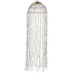 Konstsmide LED Lichtervorhang "Qualle" Schwarz 900 Warm-Weiße Dioden Außen IP44