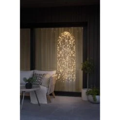 Konstsmide LED Lichtervorhang "Qualle" Schwarz 900 Warm-Weiße Dioden Außen IP44 -Konstsmide Verkäufe 122777 1533 4