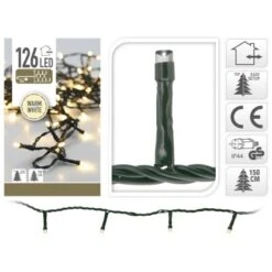 LED Lichterkette 126 Warmweiße LEDs Innen Und Außen -Konstsmide Verkäufe 192667 1756 1