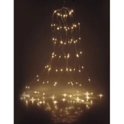 LED Lichterkette Schweif 300 Warmweiße LEDs Silberdraht Innen Und Außen