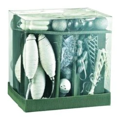 Baumschmuck-Set Silber-weiß 50-teilig