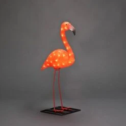 Konstsmide LED-Figur Acryl Flamingo Klein 48 Bernsteinfarbene Dioden 65 Cm