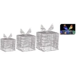 Deko Geschenkbox-Set 90 Farbige LEDs Innen Und Außen