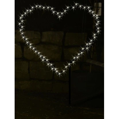 Takasho Deko-Silhouette Herz S 88 Warmweiße LEDs Innen Und Außen 3 Takasho Deko-Silhouette Herz S 88 Warmweiße LEDs Innen Und Außen