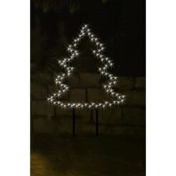 Takasho Deko-Silhouette Tanne L 162 Warmweiße LEDs Innen Und Außen