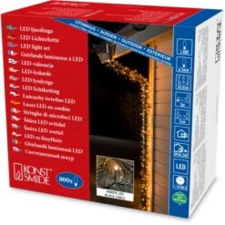 Konstsmide Micro LED Lichterkette 800 Bernsteinfarbene Dioden