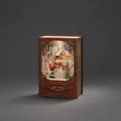 Konstsmide LED Wasserlaterne Schneemann Mit Kind Rot -Konstsmide Verkäufe 386007 1533 4273550 1