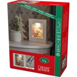 Konstsmide LED Wasserlaterne Weihnachtsmann Mit Tieren Antik Weiß -Konstsmide Verkäufe 386012 1533 4275200 8