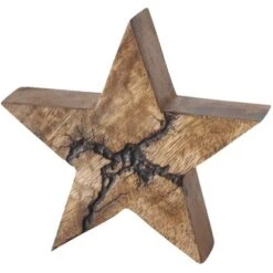 Deko-Aufsteller Percha Stern Mangoholz H 30 Cm 3er Set -Konstsmide Verkäufe 388624 3622 3.1