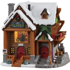 Lemax Weihnachtsdekoration Clarks Snowcap Retreat LED