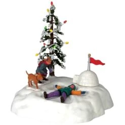 Lemax Weihnachtsdekoration Engels-Flügel Im Schnee Mit 4,5 V Adapter