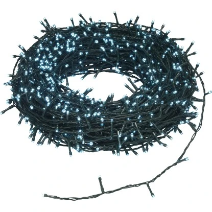 LED-Lichterkette 1.000 LEDs Kaltweiß Grünes Kabel 8,492 M 4 LED-Lichterkette 1.000 LEDs Kaltweiß Grünes Kabel 8,492 M – Bild 2