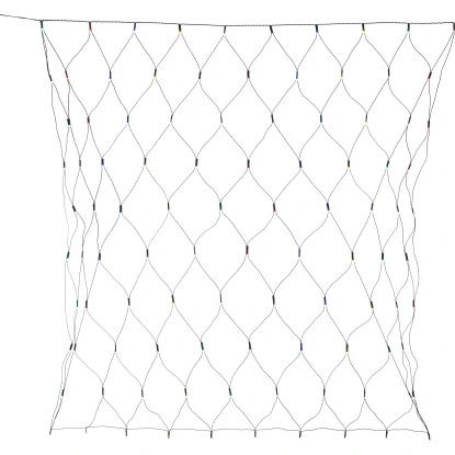 LED-Lichternetz 200 Bunte LEDs Grünes Kabel 200 X 100 Cm 3 LED-Lichternetz 200 Bunte LEDs Grünes Kabel 200 X 100 Cm