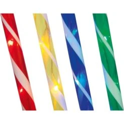 LED Zuckerstangen-Gartenpfahl 70 Cm Mehrfarbig 4 Stück -Konstsmide Verkäufe 4048121239394 CU01 140319