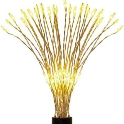 LED-Gartenstick Feuerwerk 50 Cm Schwarz 5 Stück