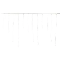 LED-Lichterkette Eisregen 100 Warmweiße LEDs Silbernes Kabel 690 Cm