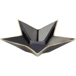 Sternenteller Porzellan Dunkelblau-Goldfarben 5,9 Cm