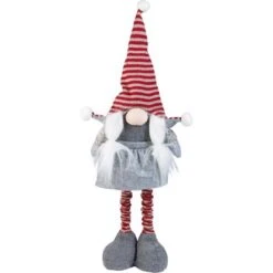 Weihnachtsmann Aus Stoff Mit Teleskopbeinen 2fach Sortiert