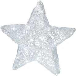 LED-Figur Stern 30 LEDs Kaltweiß