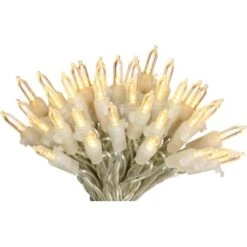 LED-LichterketteMinibirnen-Optik 80 LEDs Warmweiß Transparentes Kabel