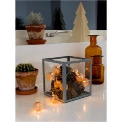 Konstsmide LED-Batterie-Lichterkette Kupferfarbene Metallkugeln 10 Dioden -Konstsmide Verkäufe 533 Lichterketten Innen 03