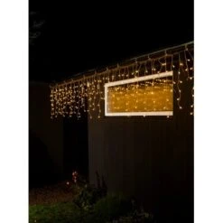 Konstsmide LED Lichtervorhang Eisregen Globes 200 Warmweiße LEDs Innen Und Außen