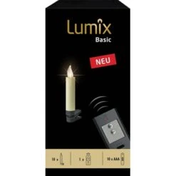 Lumix Basic Christbaumkerzen 10er-Set Mit Fernbedienung Warmweiß -Konstsmide Verkäufe 5460 lumix basic verpack 7