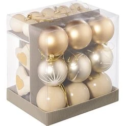 Baumschmuck-Set 50-teilig Gold- Champagner