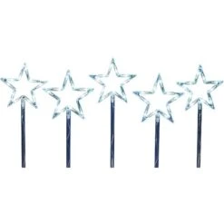 LED-Sternstäbe 50 LEDs 5-teilig