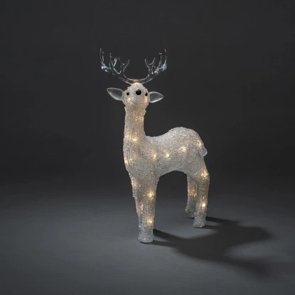 Konstsmide LED Acryl Rentier 24 Warm-Weiße Dioden 4 Konstsmide LED Acryl Rentier 24 Warm-Weiße Dioden – Bild 2