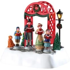 Weihnachtsdekoration Sänger Vor Torbogen