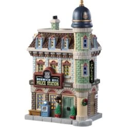 Weihnachtsdekoration Haus Polizeistation