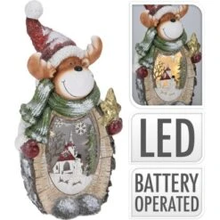 Weihnachtliche Dekorative Rentier Figur 52 Cm Mit Beleuchtung