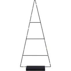 Dekoration Baum Schwarz 21 LED 31 X 10x 71 Cm