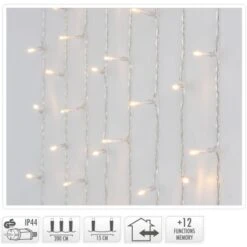LED Lichterketten Vorhang Mit 200 LEDs 2 M Lang Mit 12 Funktionen