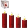Fensteraufkleber Kerze Rot Glitter Batterieb. 4 Stk. 22 X 29 Cm -Konstsmide Verkäufe 809925 3877 1