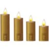 Fensteraufkleber Kerze Gold Glitzer 4 Stk. 22 X 29 Cm -Konstsmide Verkäufe 810009 3877 1