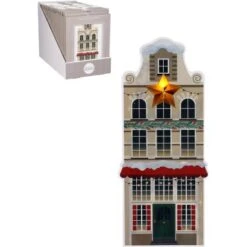 Fensteraufkleber Haus Beige Batterieb. 29 X 22 Cm