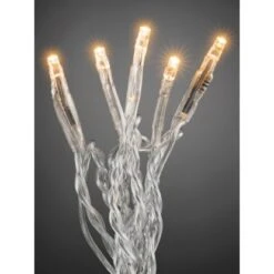 Konstsmide Micro LED Lichterkette 35 Bernsteinfarbene LEDs Transp. Kabel Innen