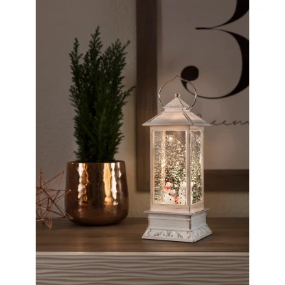 Konstsmide LED-Wasserlaterne Weiß Schneemänner Warmweiß Innen 4 Konstsmide LED-Wasserlaterne Weiß Schneemänner Warmweiß Innen – Bild 2