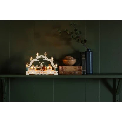 Konstsmide LED-Holzsilhouette 2 Häuser Und Junge 4 Konstsmide LED-Holzsilhouette 2 Häuser Und Junge – Bild 2