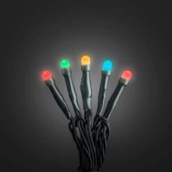Konstsmide Micro LED-Lichterkette Gefrostet 50 Bunte LEDs Innen