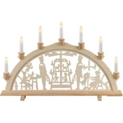 HGD LED-Lichterbogen Pyramide 7-flammig Ca. 58 X 4 X 37 Cm