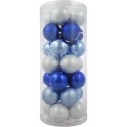 Vitbis Weihnachtskugeln Ø 6 Cm 28 Stück Arctic Mix