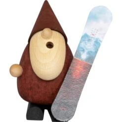 Saico Räucherfigur Weihnachtsmann Snowboarder 130 Mm -Konstsmide Verkäufe 827813 2668 2