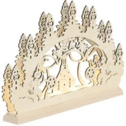 Saico Mini-Lichterbogen Seiffener Kirche LED-Stripe Und Timerfunktion 22 Mm X 14 -Konstsmide Verkäufe 827819 2668 3