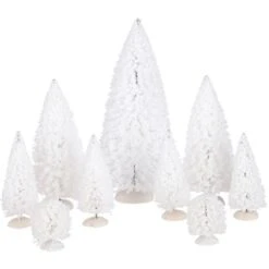 Bäume Weiß 9 -teilig L8 X B8 X H22 Cm