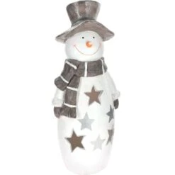 Schneemann-Figur 87 Cm Mit Musik Und LED-Beleuchtung