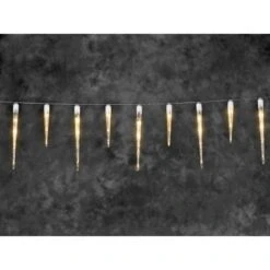 Konstsmide LED Lichtervorhang Eiszapfen 24 Bernsteinfarbene LEDs Innen Und Außen